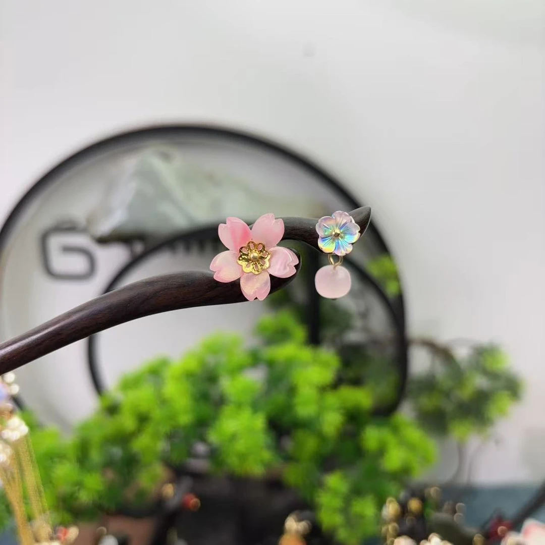 紫光檀百搭发簪古风简约古典民族风手工X435