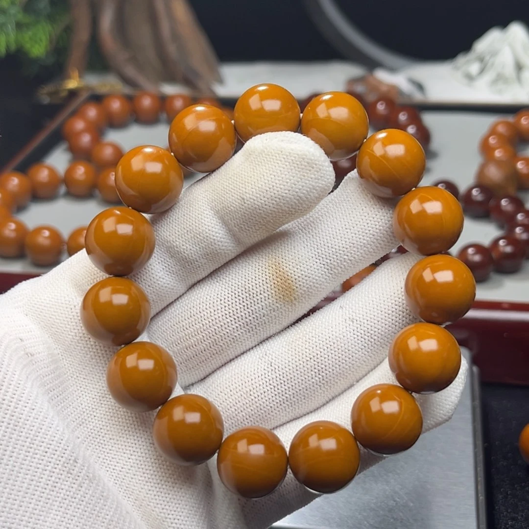 橄榄核手串路**间1.5+树王精品铁核 小孔