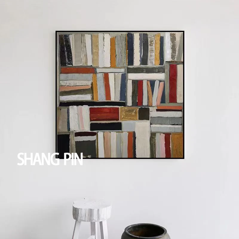 黑白灰客厅装饰挂画包豪斯装饰画客厅挂画肌理画