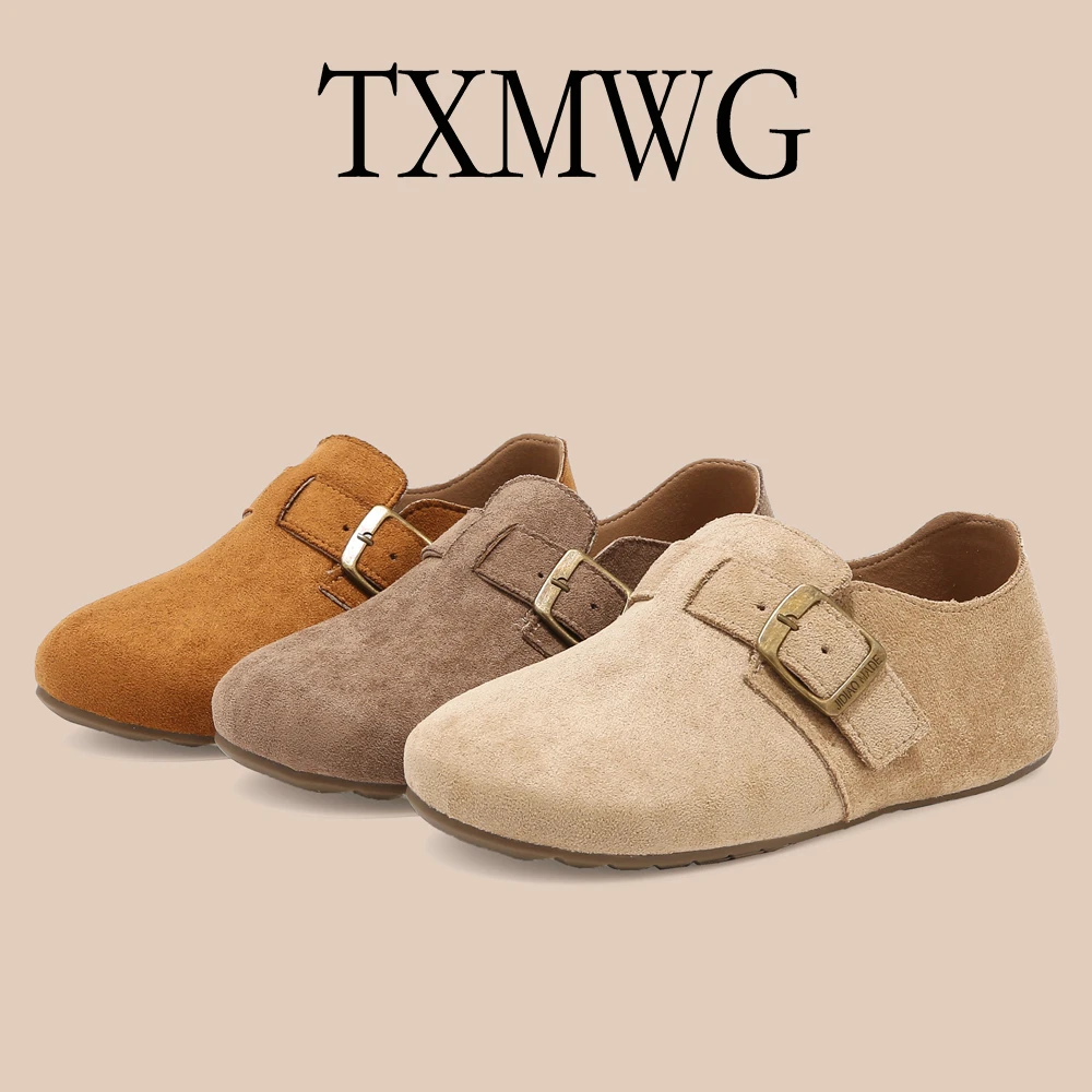 【退货补运费】秋季新款欧货踩屎感勃肯鞋软底厚底拖鞋女鞋6075