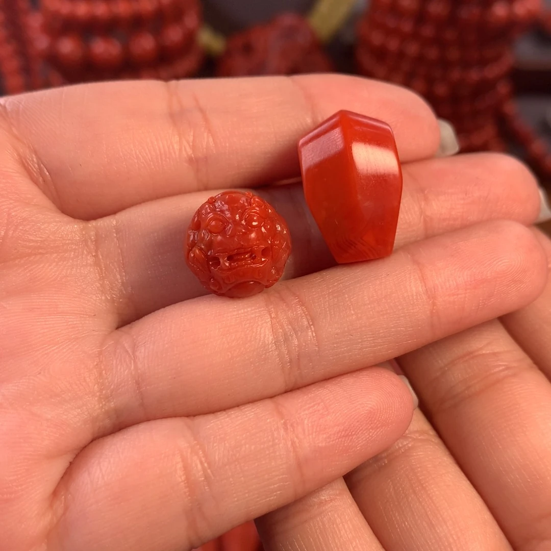 南红玛瑙天然川料瓦西精工配饰未镶嵌?****手