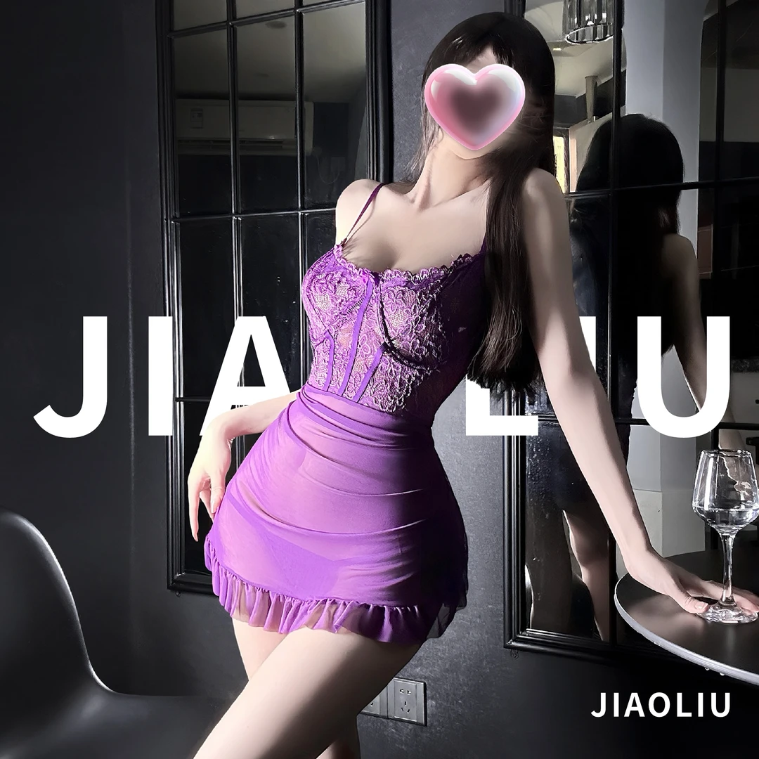 白板·维密浪漫纯欲蕾丝诱惑性感睡裙显瘦魅惑约会战袍情侣