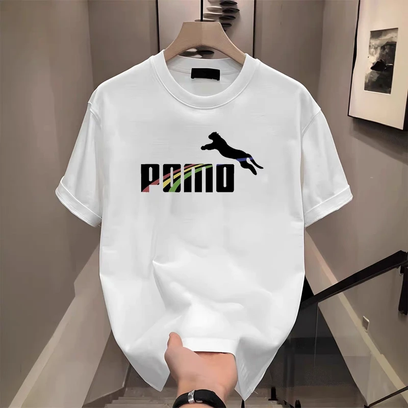 圆领美式荆棘风短袖T恤夏季inst恤情侣印花宽松短袖