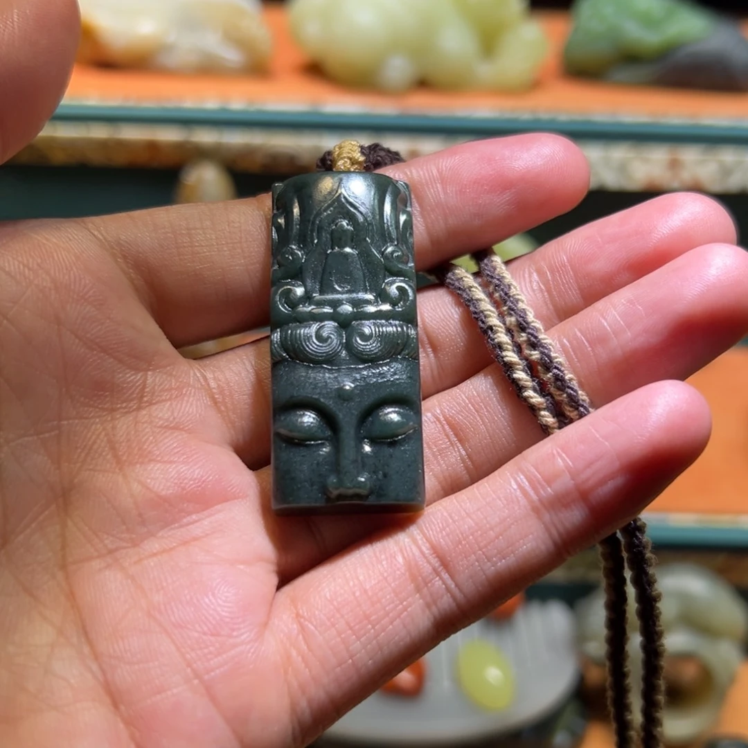 和田玉未镶嵌挂件