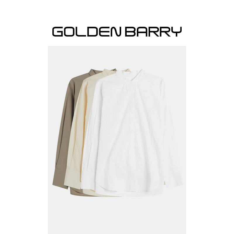 GOLDENBARRY【3.8专享】212502基础款立领衬衫