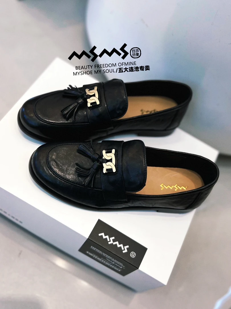 玛莎玛索鞋子软底乐福鞋509-33真皮百搭