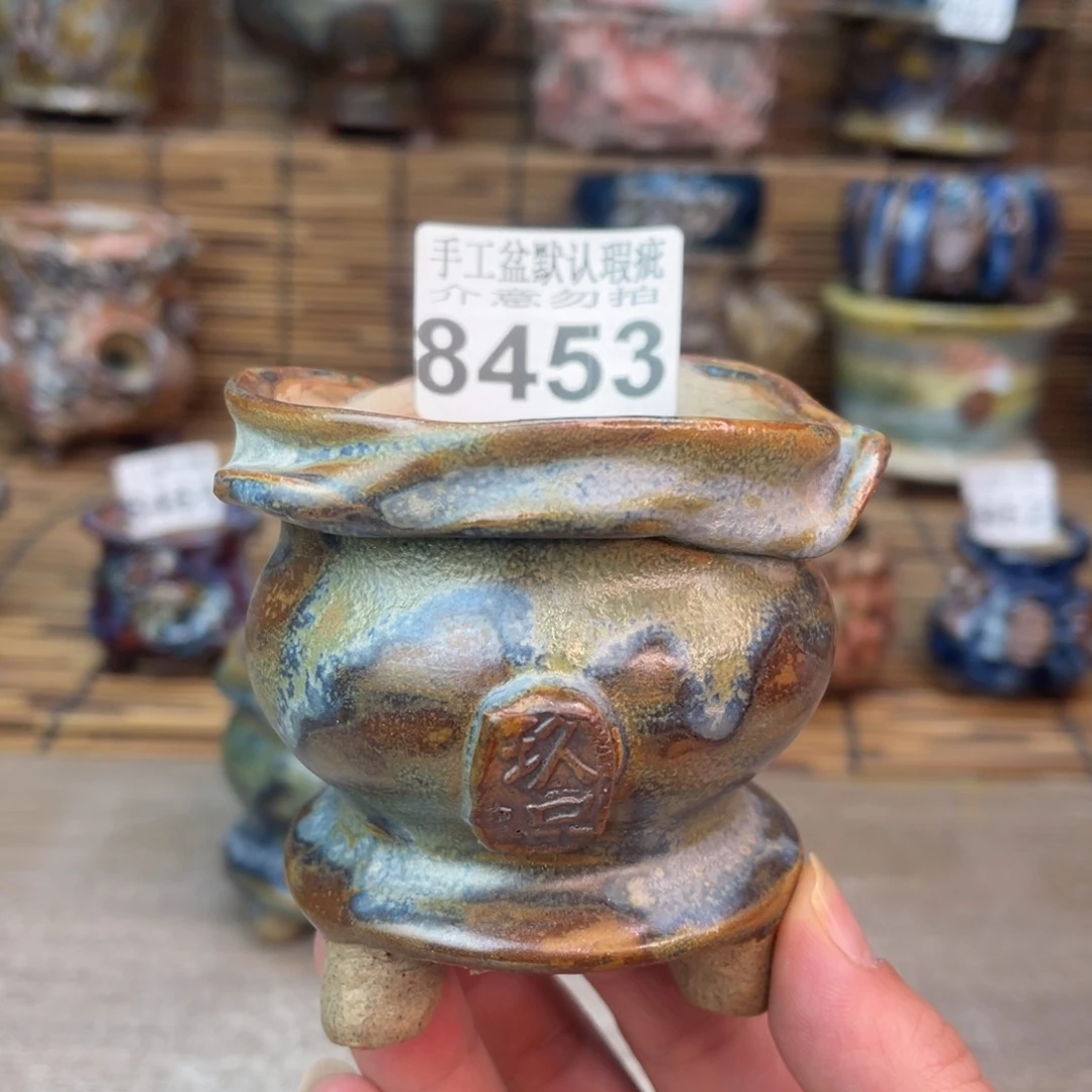 手工花盆默认瑕疵完美者勿拍