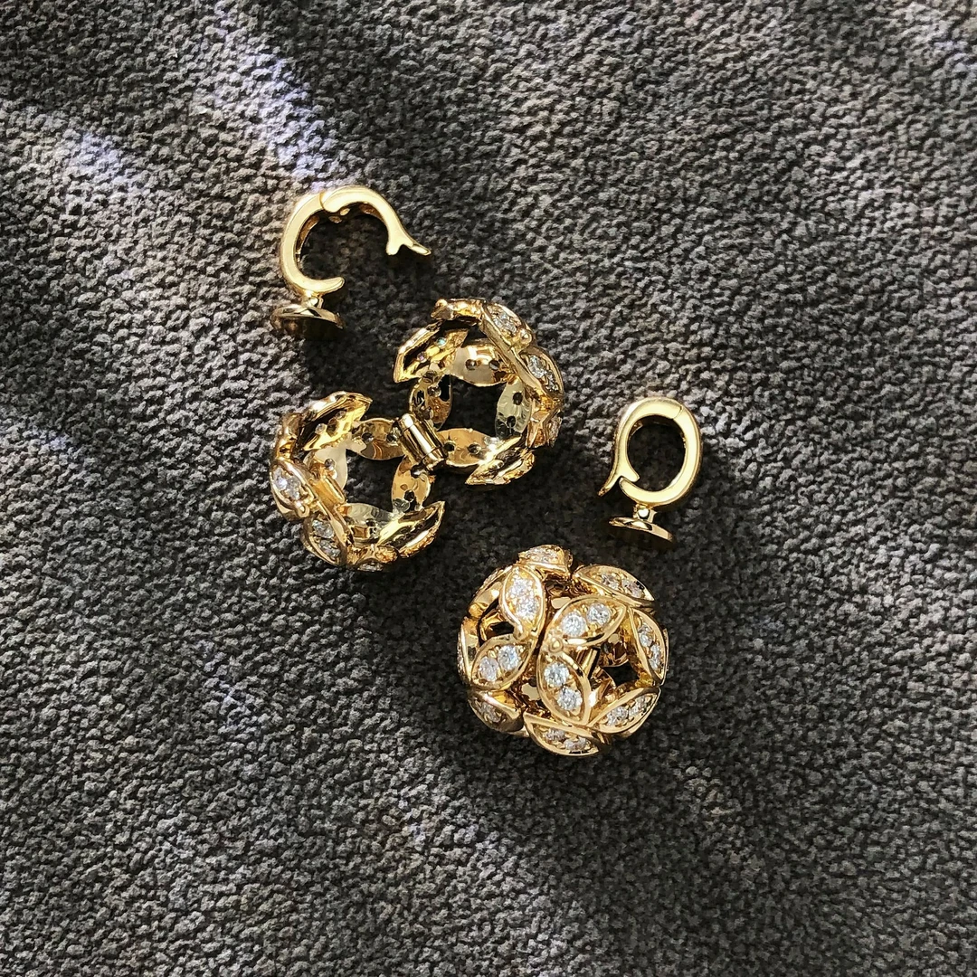 【举石臻选】TA07-1620-548钻石吊坠18k（一件/多样性发/约9mm）H