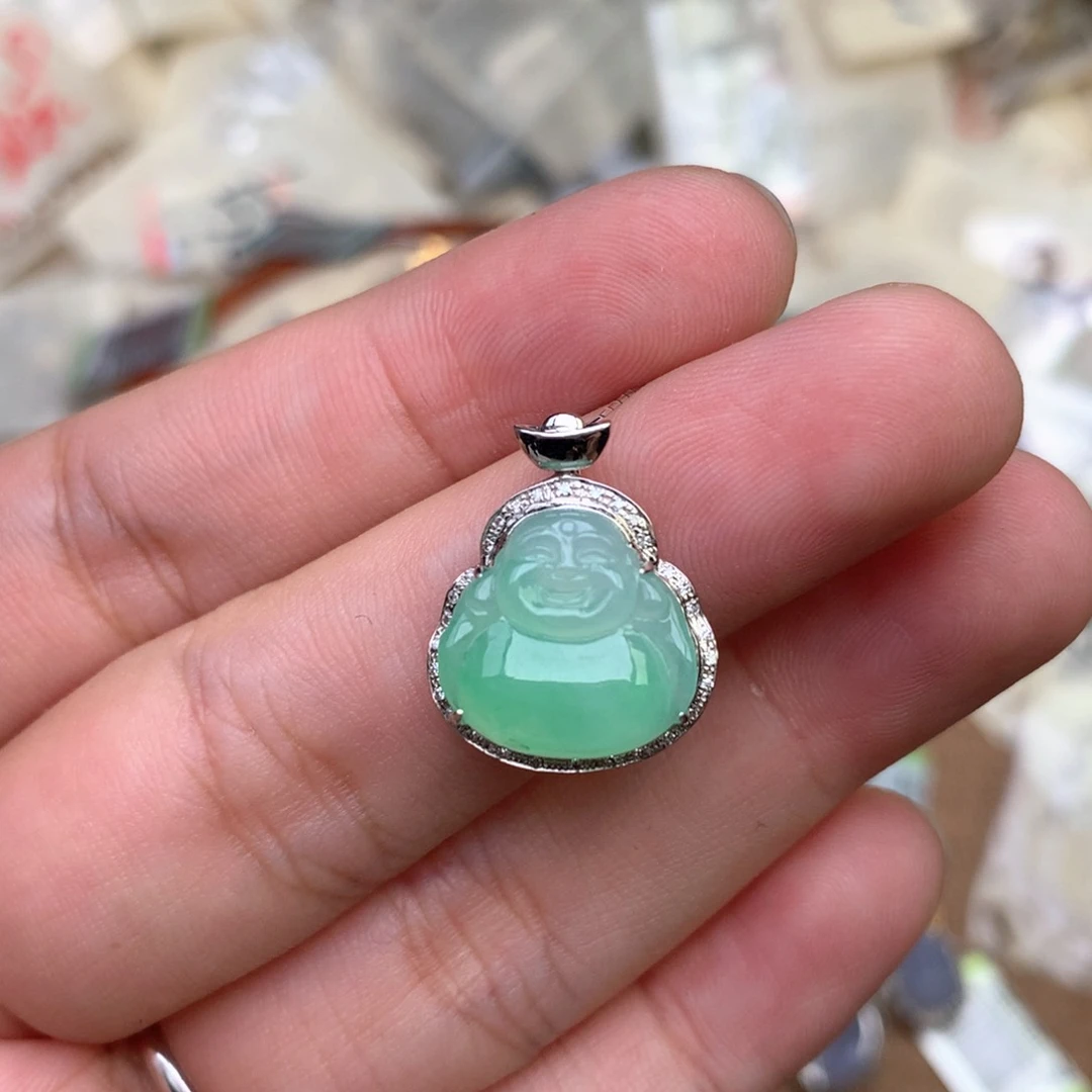 【闪购商品】18K金镶嵌挂件翡翠一