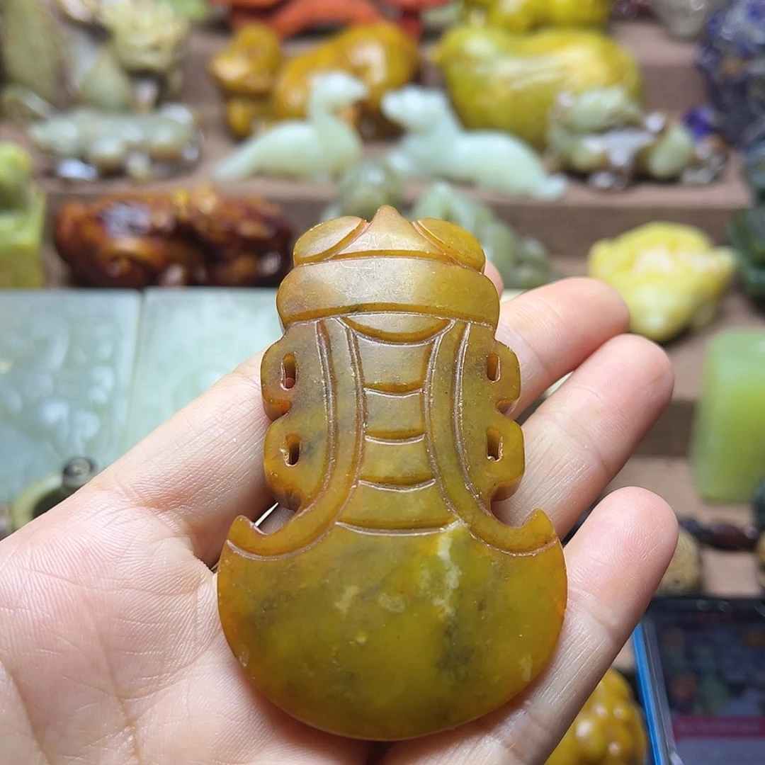 白玉菩提吊坠89。。