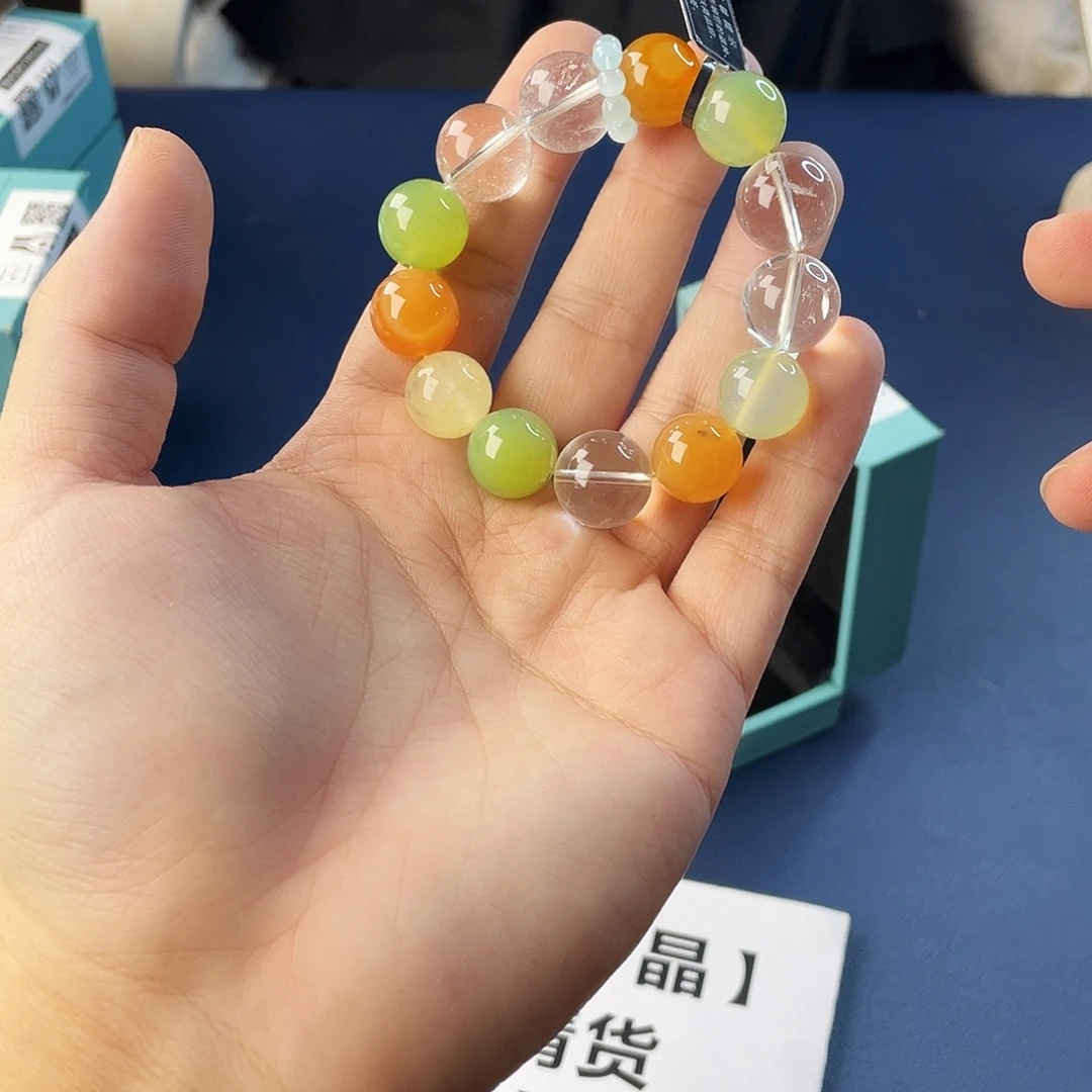 水晶银S925镶嵌手链