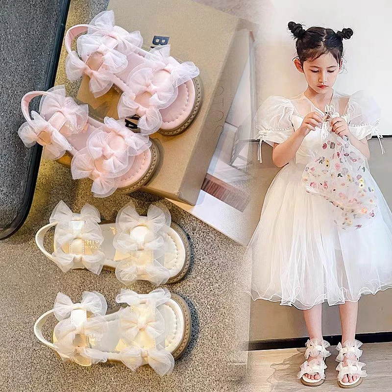 女童凉鞋夏款爆款仙女风小女孩鞋子软底鞋子公主鞋夏季8689-1