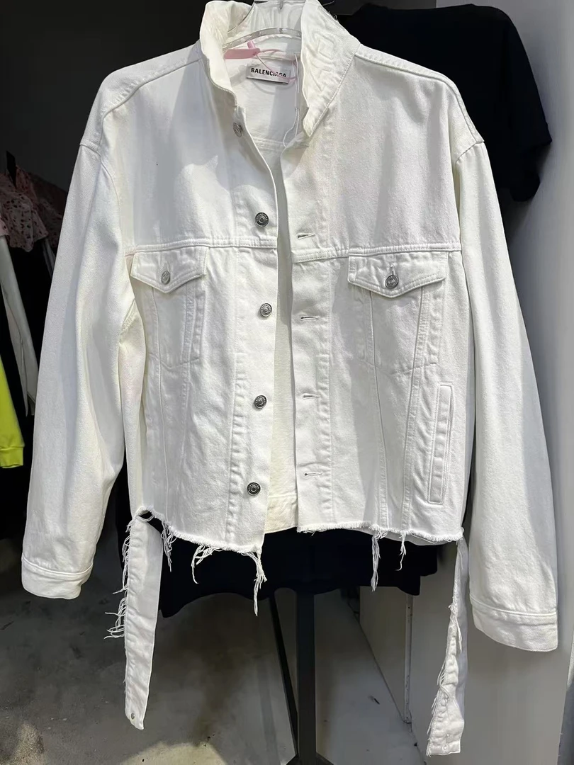 未使用 Balenciaga/巴黎世家 38/巴黎世家牛仔夹克/17343/JP