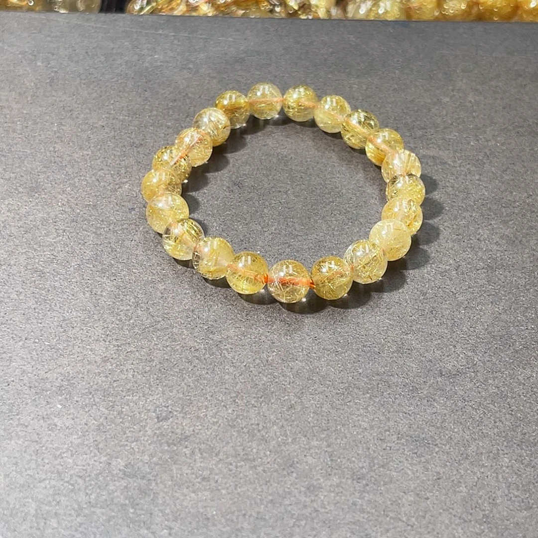 丹***妮手串未镶嵌水晶金发晶