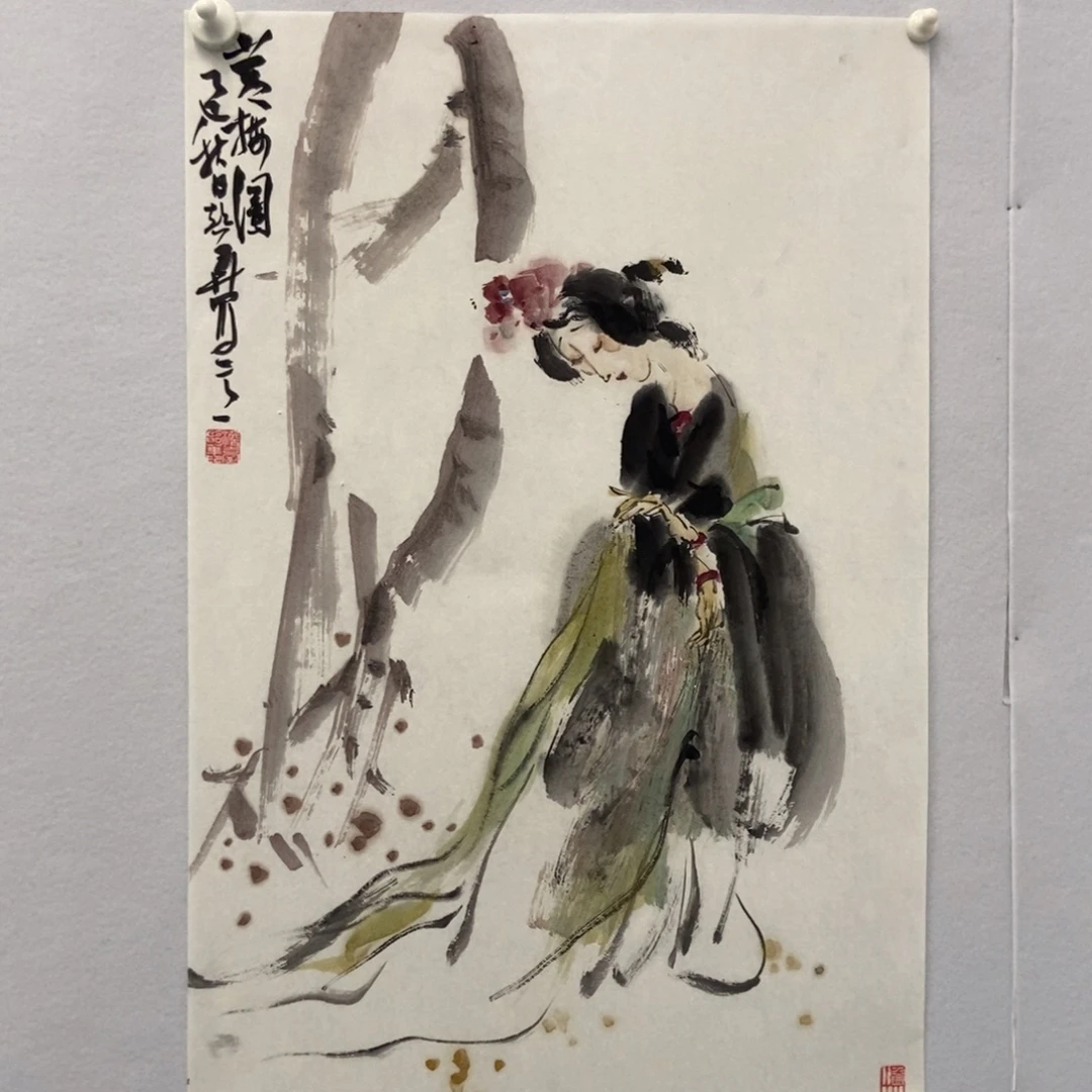 锦***心国画墨鱼精品墨鱼精品
