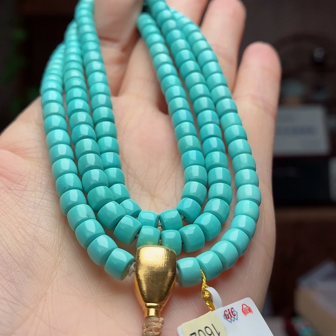 绿松石18K金镶嵌珠宝奇石