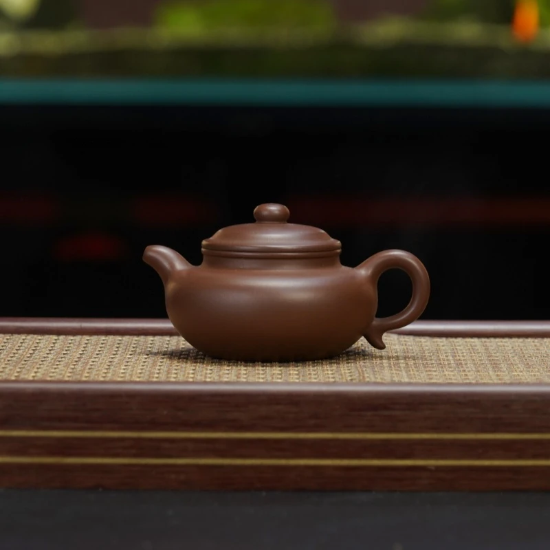 战旗XLL底槽青[仿古]宜兴黄龙山原矿手工紫砂壶