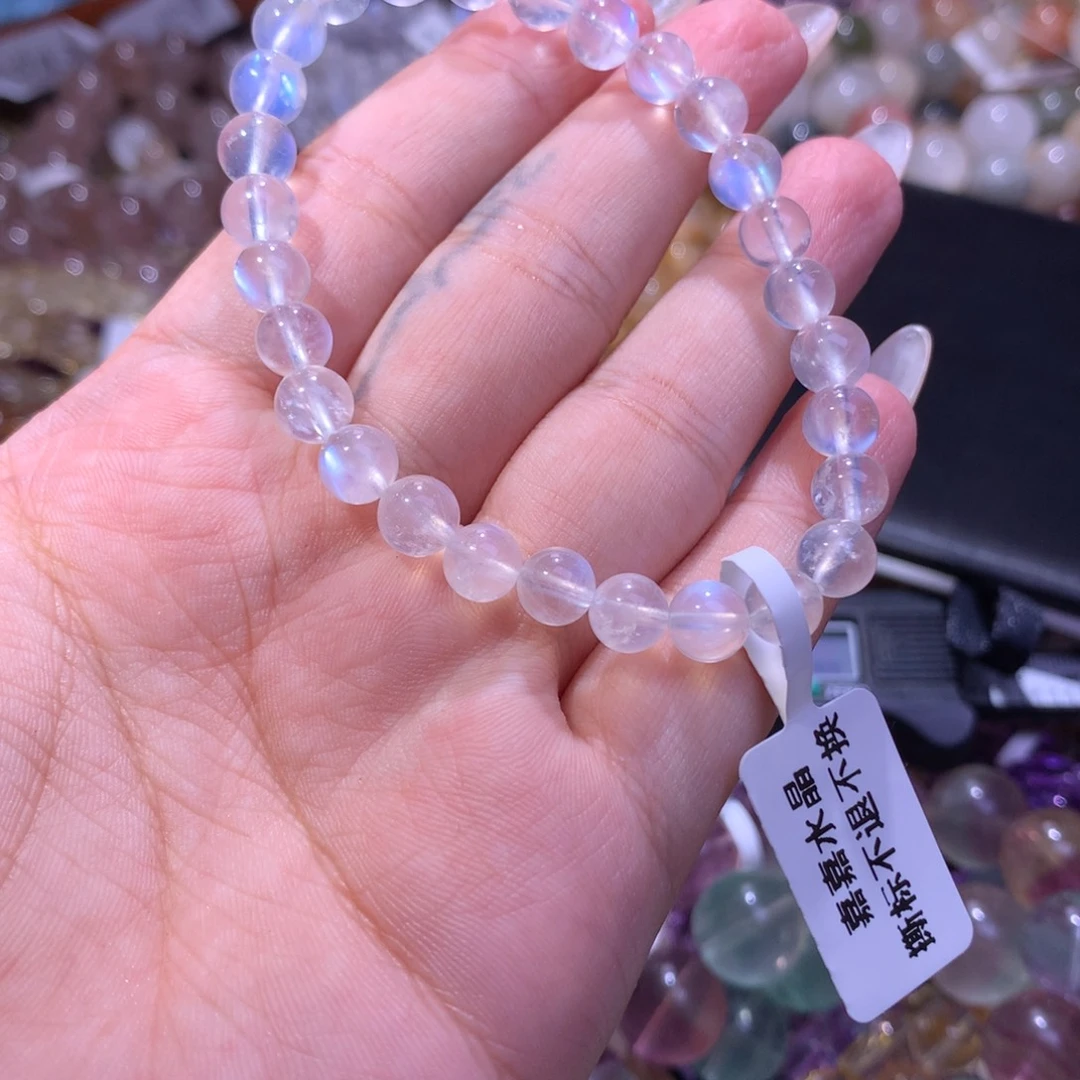 未镶嵌手串水晶月光石