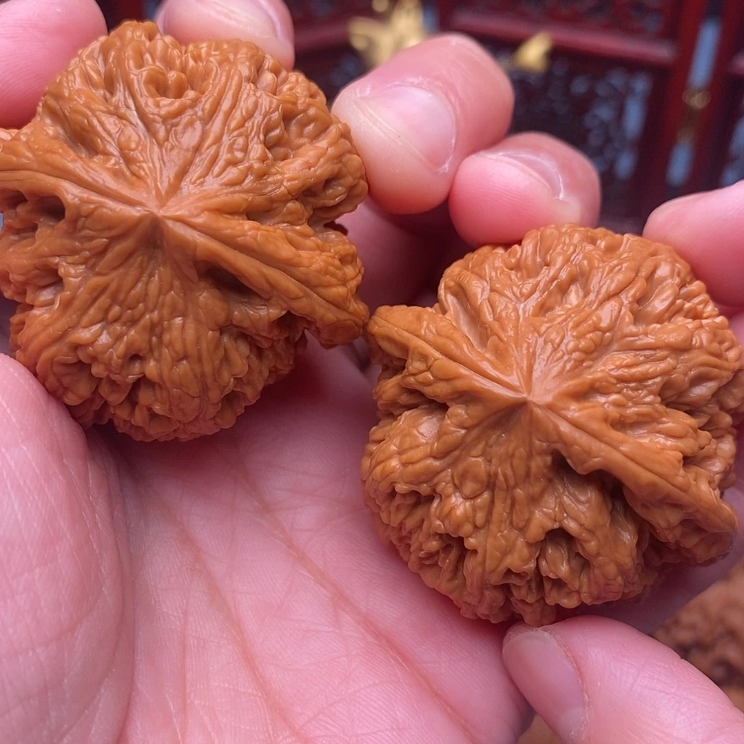 文玩核桃把件毕业全品粗筋43.9尺