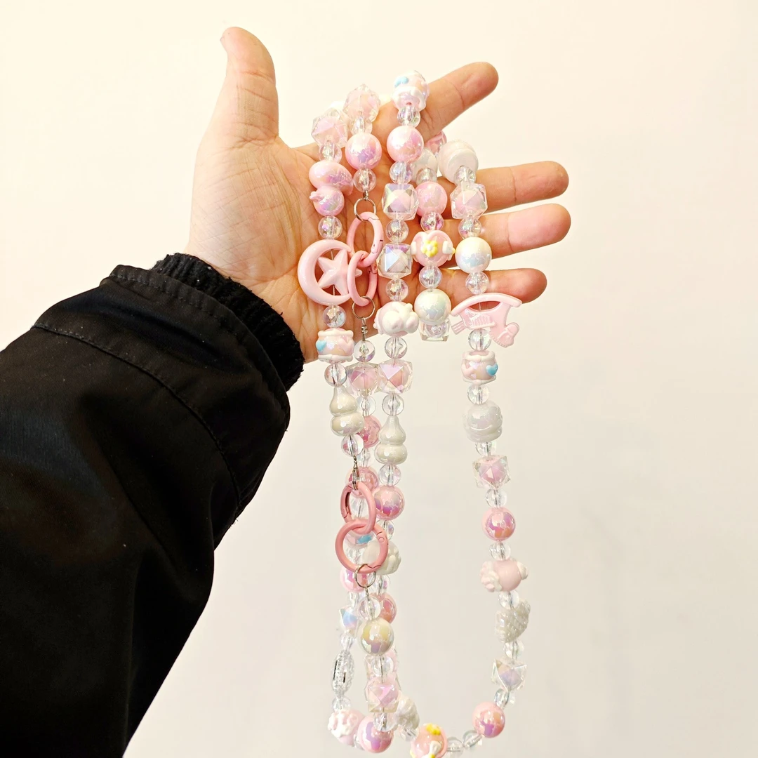 【手绘珠长链】  手工DIY 创意潮玩