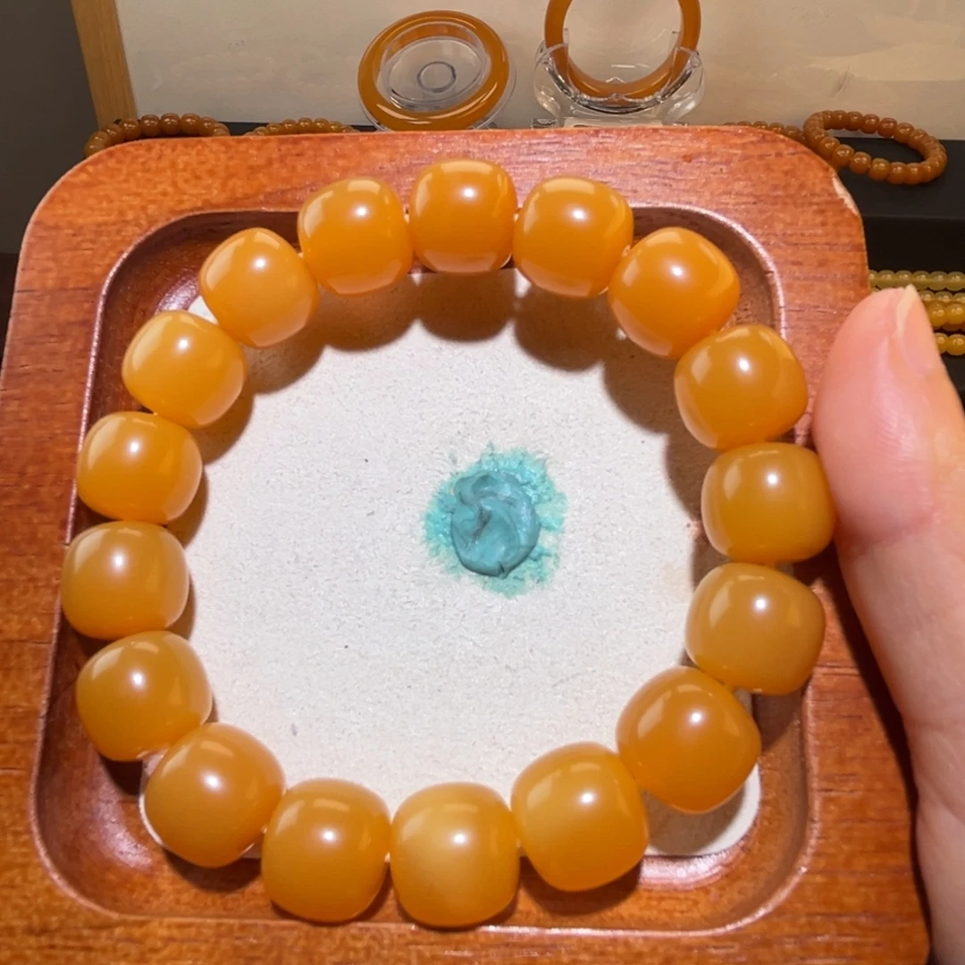 石英质玉（缅黄）未镶嵌卡13老型糖心单包容