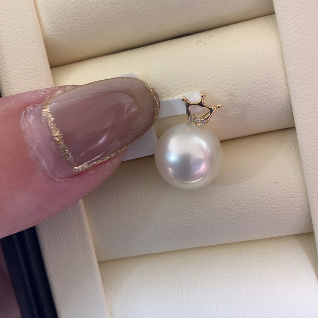 海水珍珠18K金镶嵌颈饰