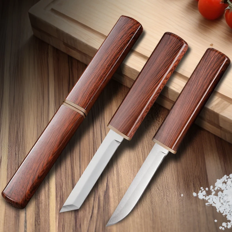 龙凤一体水果刀锋利网红鸳鸯双刀家用小刀便携户外