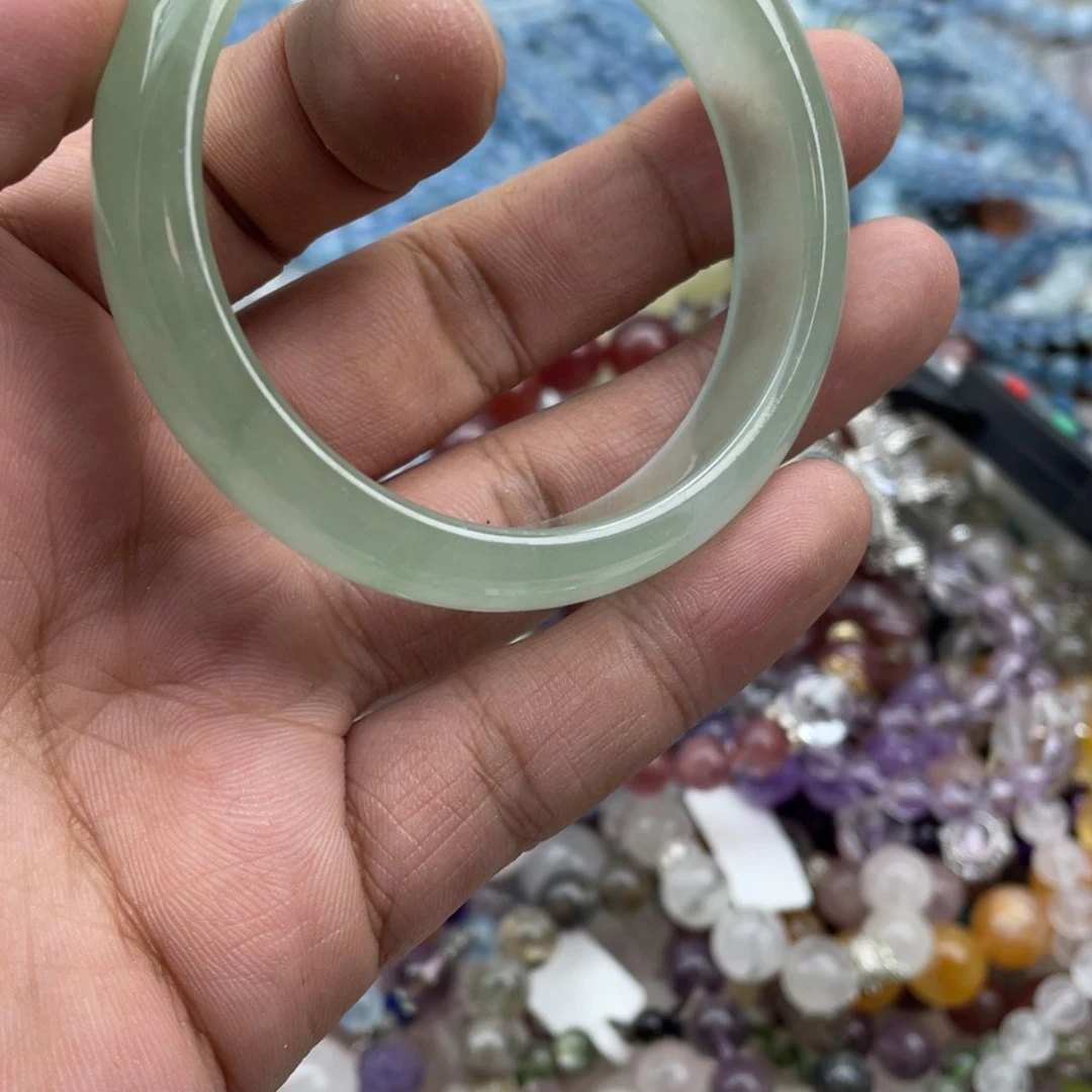 银S925镶嵌手链烟晶