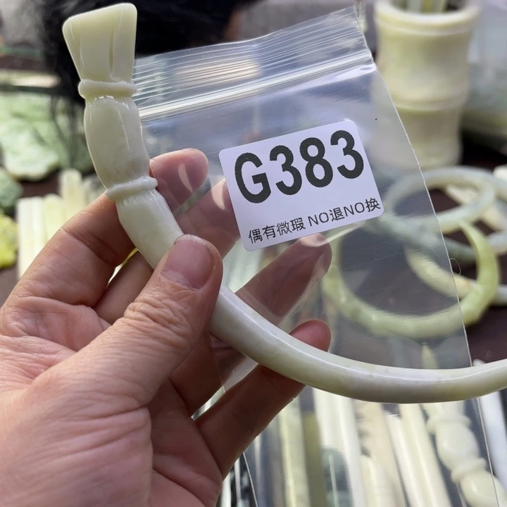 蛇纹石玉发饰合金正***钟