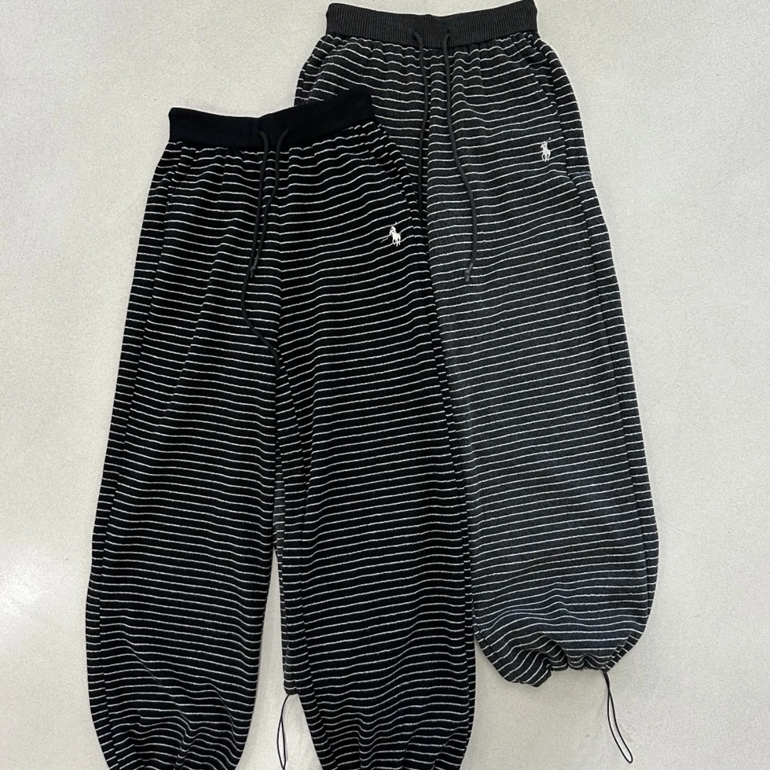 【公主屋现货】韩一秀加绒条纹休闲裤3086