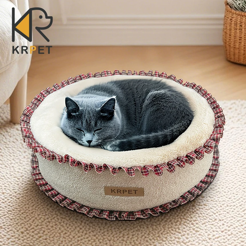 KRPET猫窝狗窝中小型猫咪宠物垫子踩奶加厚可拆洗柔软舒适宠物床