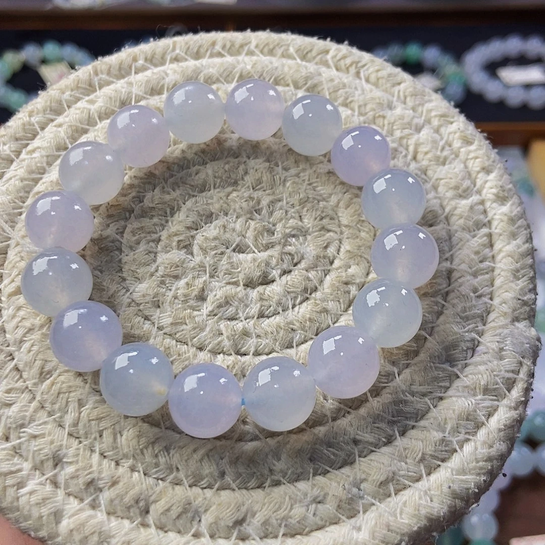 定制翡翠未镶嵌翡翠手串卡12+