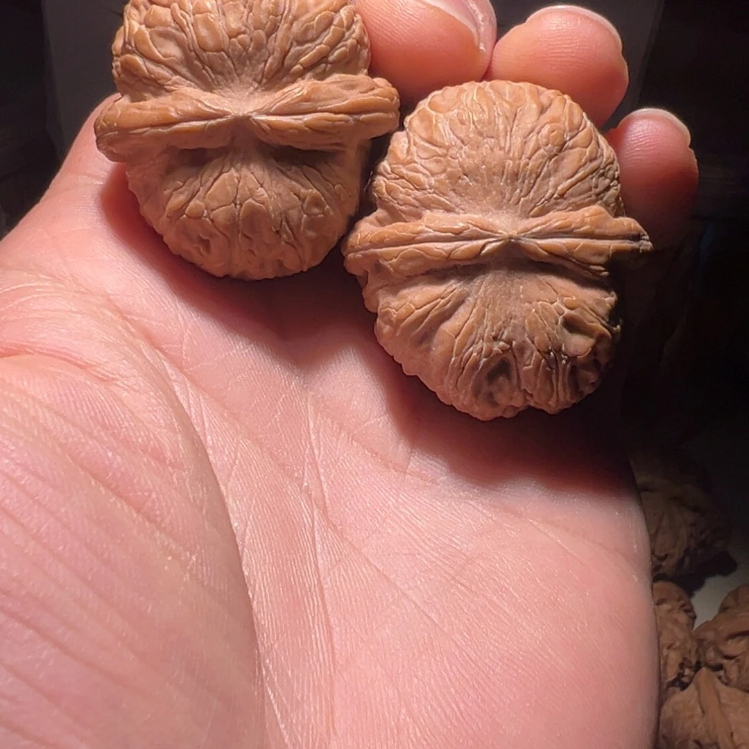 文玩核桃把件38尺全品平谷元宝