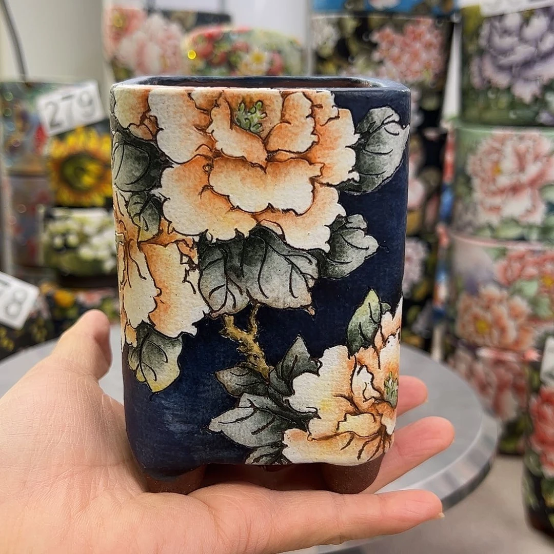 景德镇陶瓷花盆景德镇陶瓷花盆