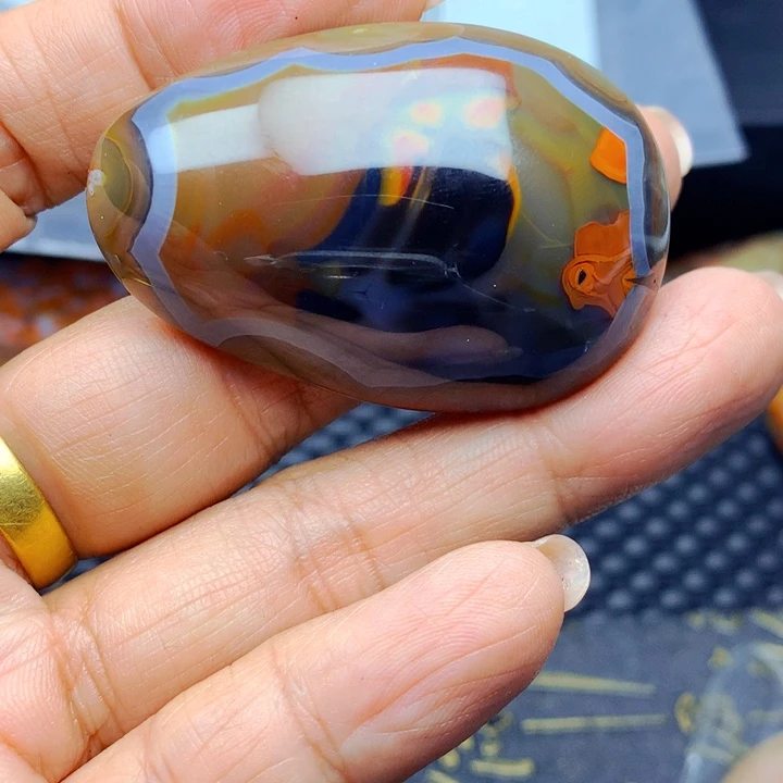 M****玛瑙/玉髓合金颈饰