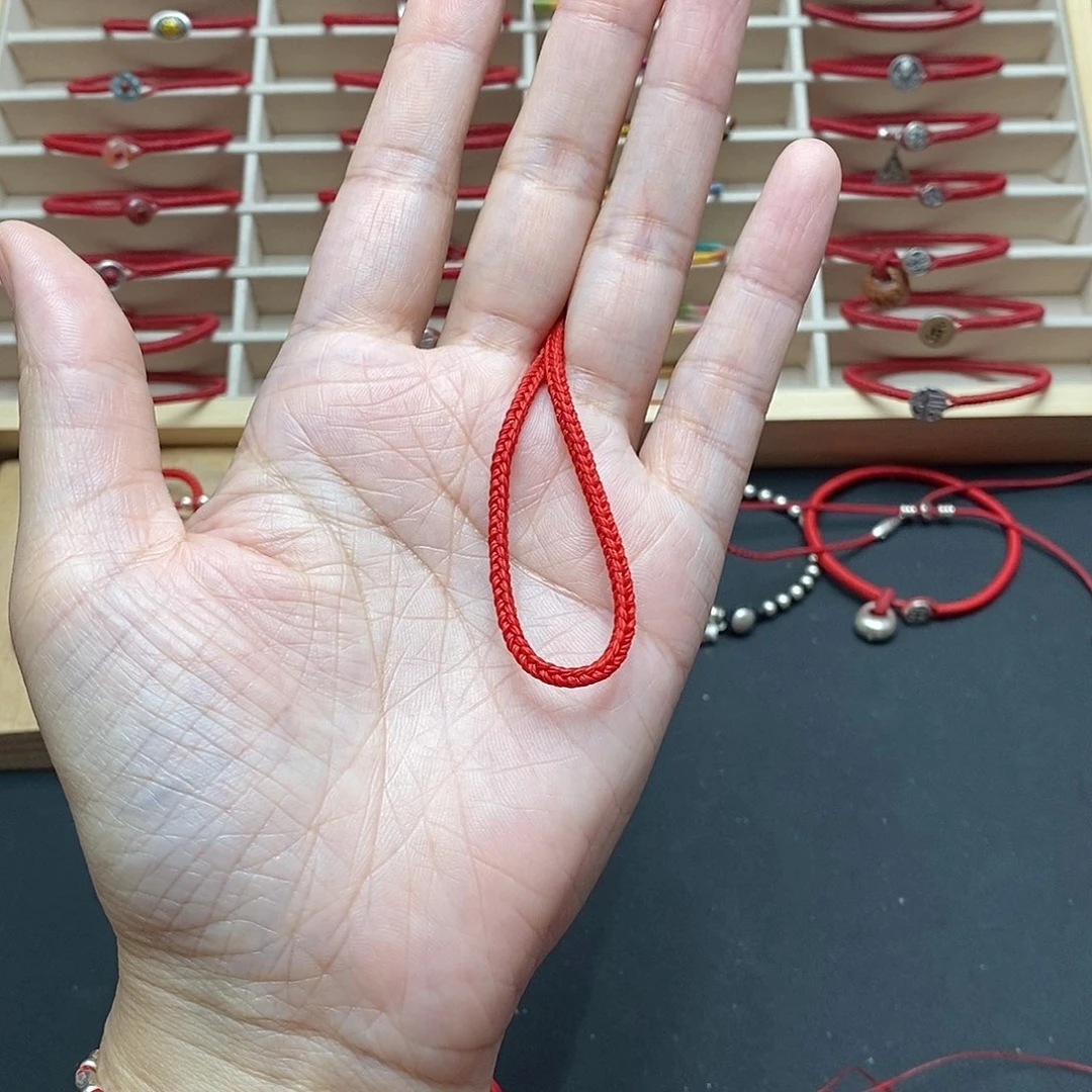 非金属布艺小盘缠调节大小大红