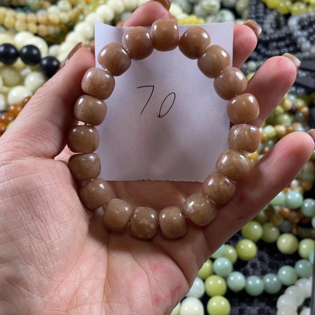 蛇纹石玉未镶嵌手链