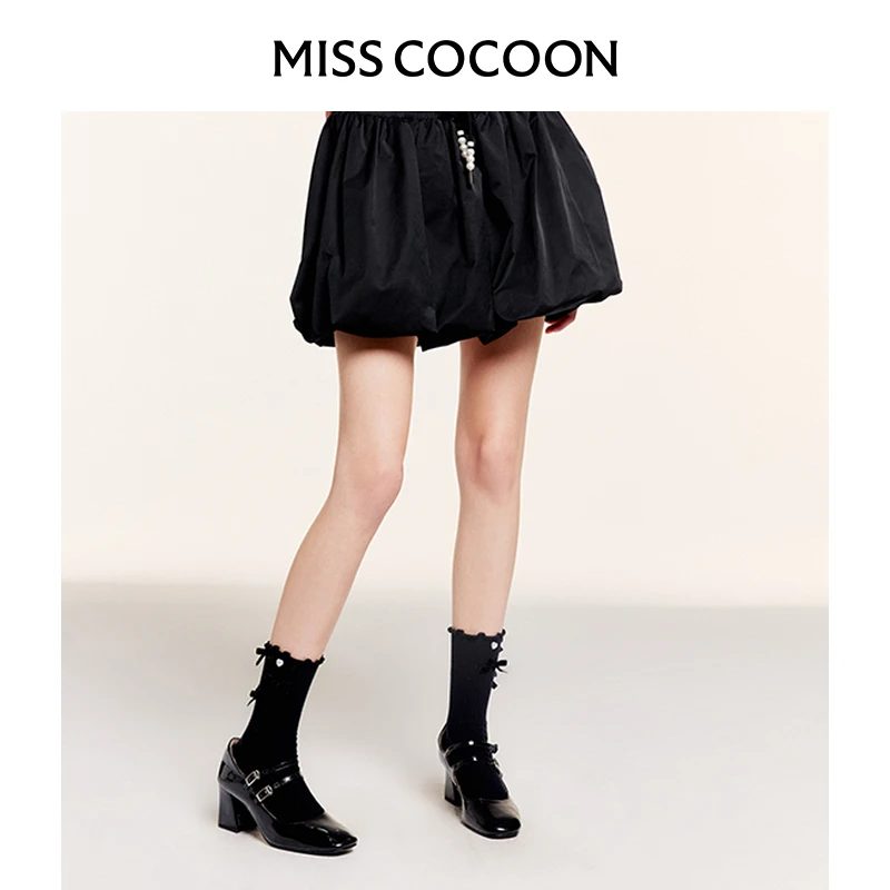 missCOCOON半身裙裙子花苞裙0007