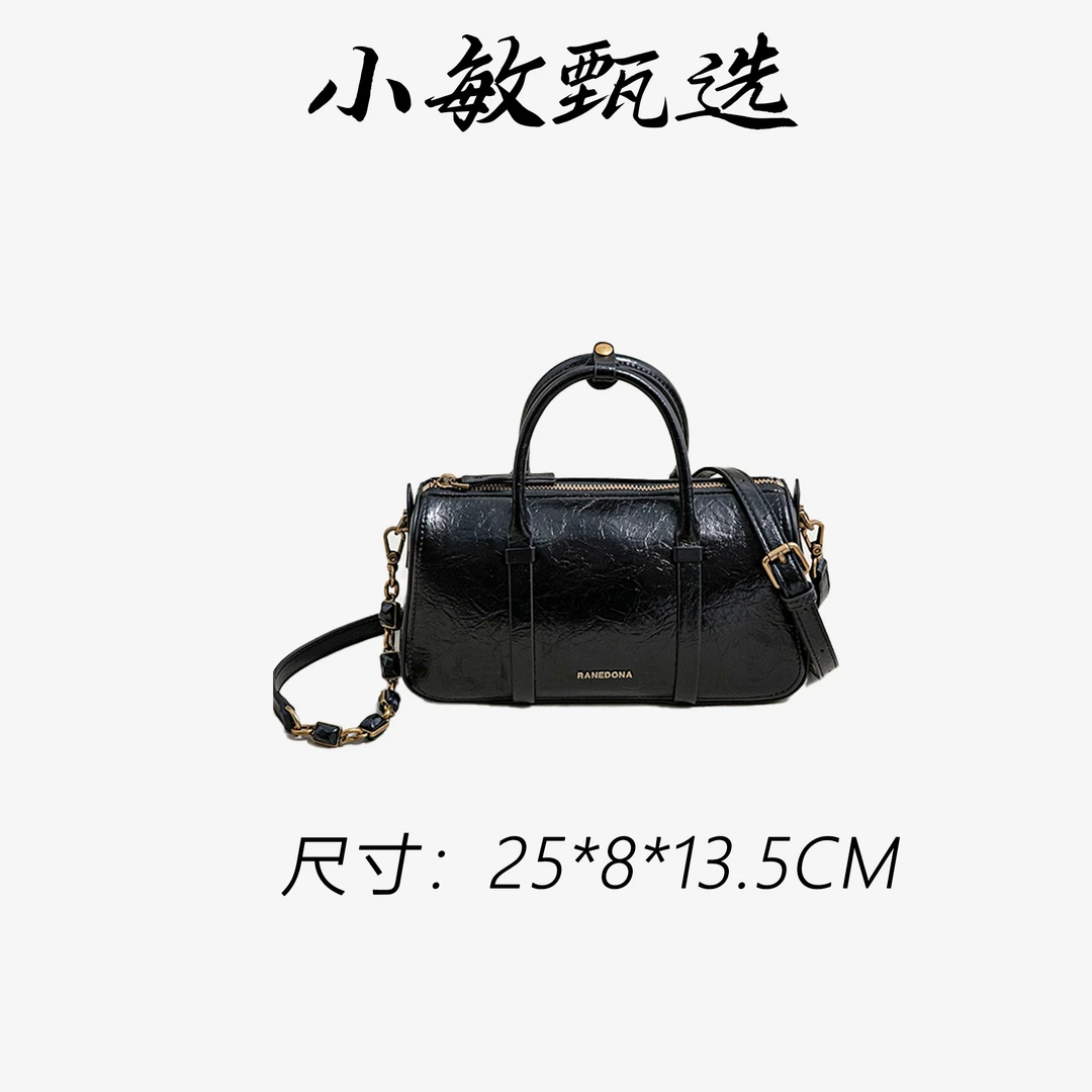 【小敏精选】渠道货SK-83197-黑色简约大气新款女士手提包