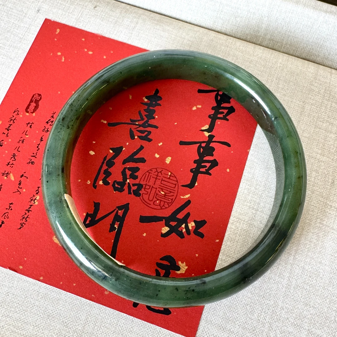 61-62mm碧玉手镯❤️境韵灵溪原创