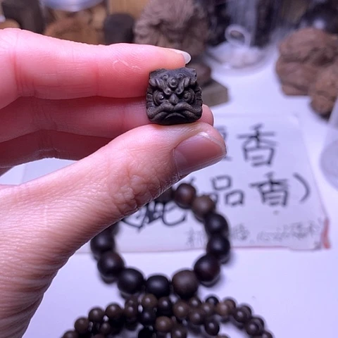 檀香木吊坠檀香阴沉醒狮