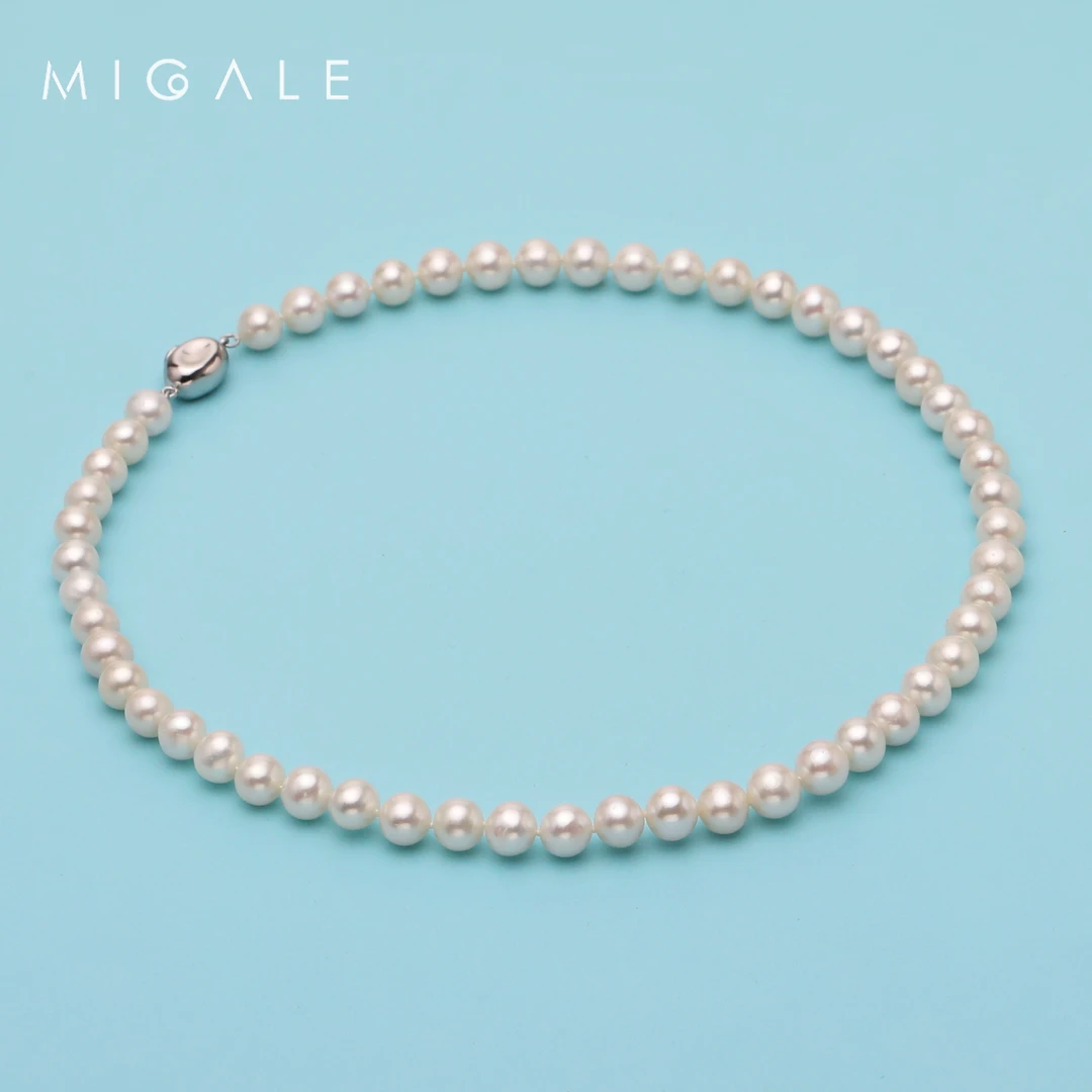 新品！【珍珠奶奶推荐精选】无核白珍珠项链7.3-8.3mm C1179