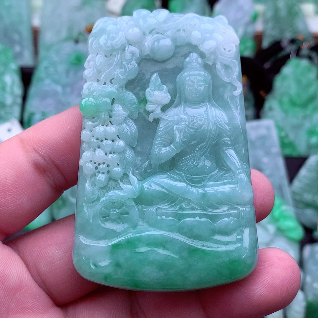 翡翠未镶嵌吊坠(不含链)