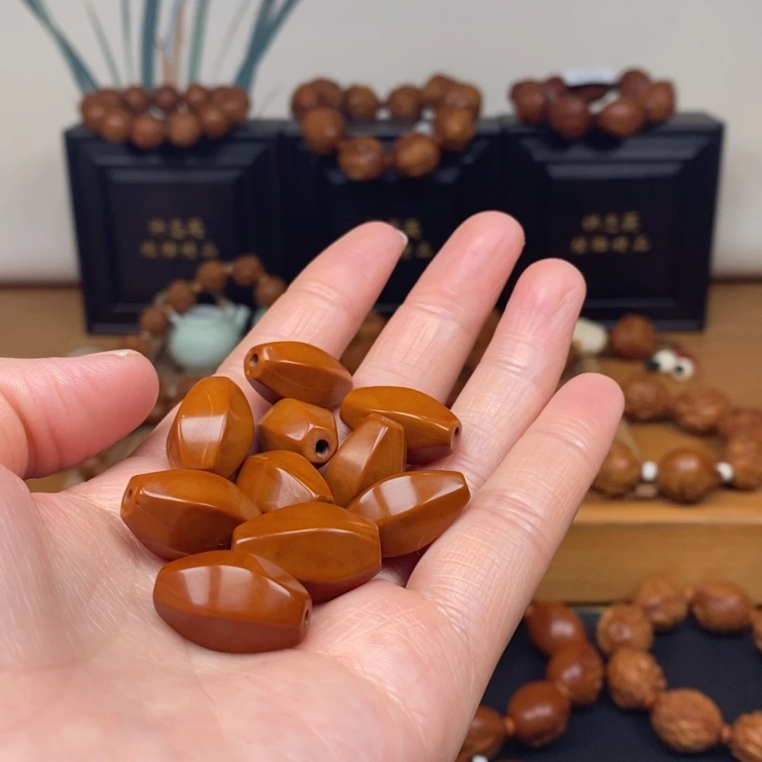 手串橄榄核工作室六棱素珠