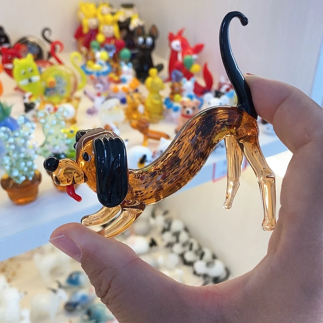 琉璃手工艺品撅腚狗