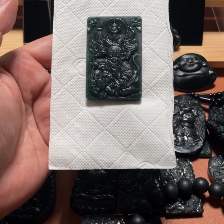 澄***）定制翡翠未镶嵌赵公明