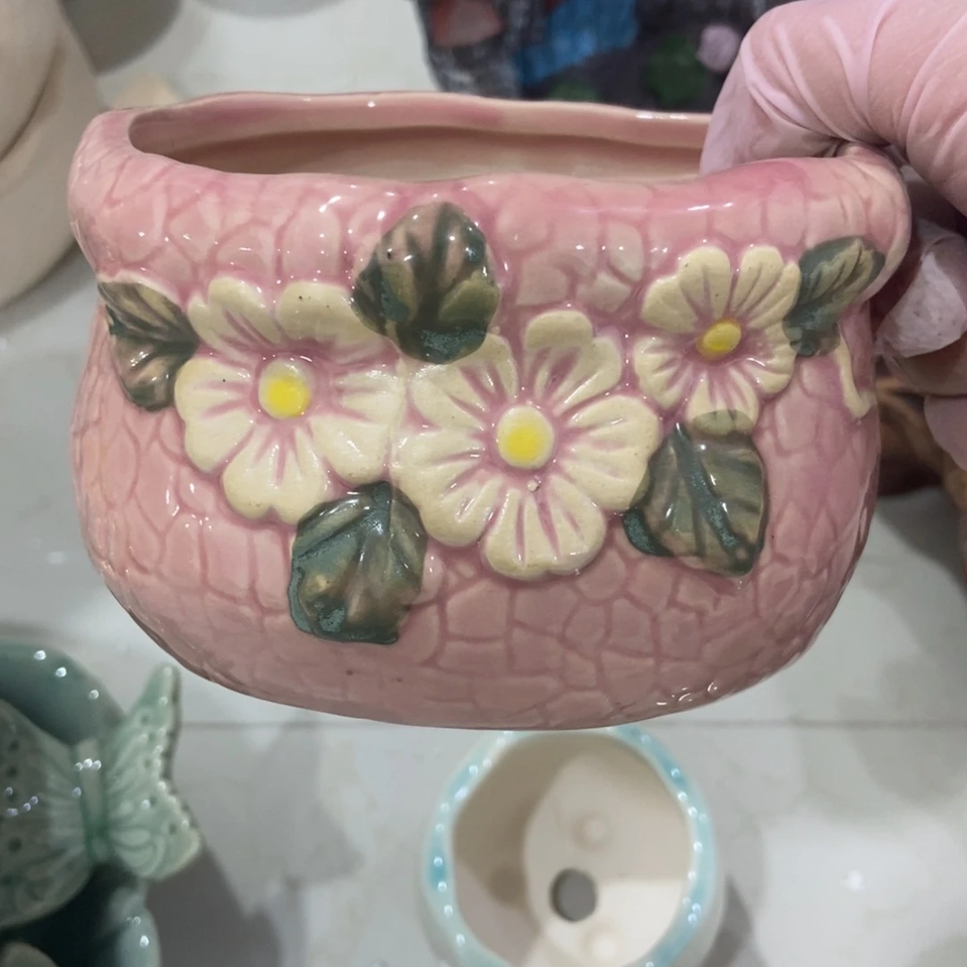 红陶高温陶瓷花盆