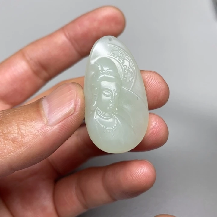 和田玉吊坠(不含链)未镶嵌你****声