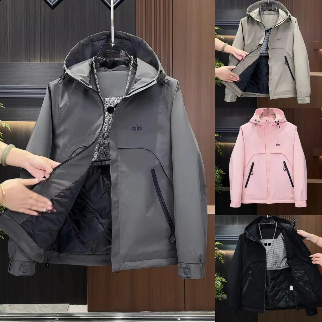 秋冬款加厚保暖百搭字母连帽二棉外套68909