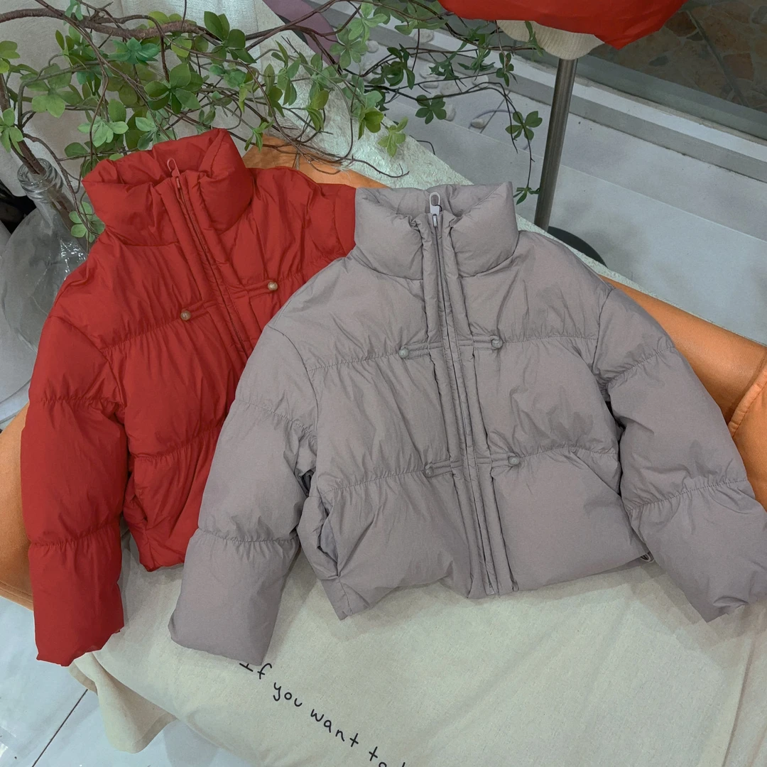 花郎家/新款立领国风元素羽绒服7705